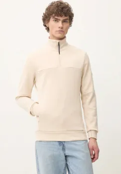 Superdry bluza barbati, culoarea bej, neted, M2013961A-1YP imagine