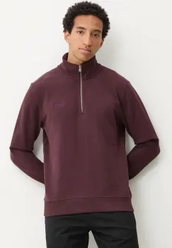 Superdry bluza barbati, culoarea bordo, neted, M2013750A-YFY imagine