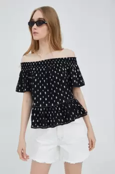 Superdry bluza culoarea negru imagine