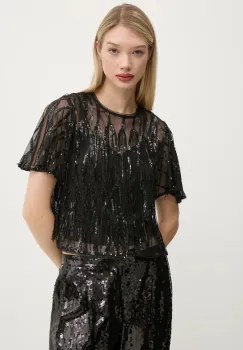 Superdry bluza femei, culoarea negru, cu imprimeu, W6011972A-B2X imagine