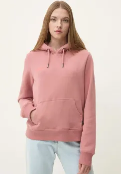 Superdry bluza femei, culoarea roz, cu gluga, neted, W2012180A-MIP imagine