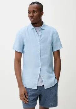 Superdry camasa de in barbati, cu guler italian, regular, M4010937A-F5P imagine