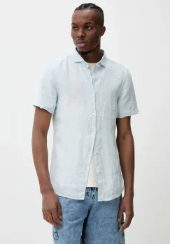 Superdry camasa de in barbati, cu guler italian, regular, M4010937A-F5Q imagine