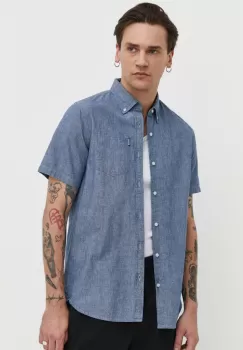 Superdry camasa din bumbac barbati, cu guler button-down, regular imagine