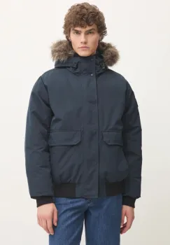 Superdry geaca barbati, culoarea albastru marin, de iarna, M5011930A-98T imagine