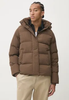 Superdry geaca barbati, culoarea maro, de iarna, M5011976A-XUF imagine