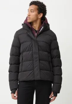 Superdry geaca barbati, culoarea negru, de iarna, M5011907A-02A imagine