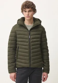 Superdry geaca barbati, culoarea verde, de iarna, M5011914A-1LS imagine