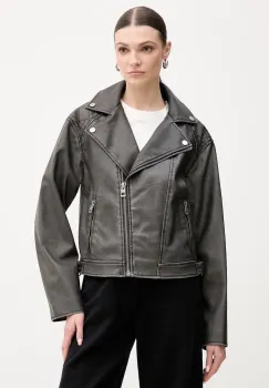 Superdry geaca biker de piele imagine