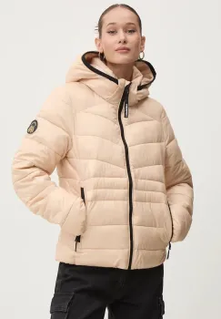 Superdry geaca femei, culoarea bej, de iarna, W5011724A-2WV imagine