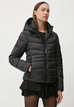 Superdry geaca femei, culoarea negru, de iarna, W5011724A-02A imagine