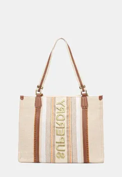 Superdry geanta culoarea bej, W9110412A-20O imagine