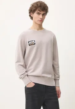 Superdry hanorac de bumbac barbati, culoarea bej, cu imprimeu, M2014111A-2XU imagine