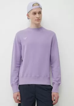 Superdry hanorac de bumbac barbati, culoarea violet, neted imagine