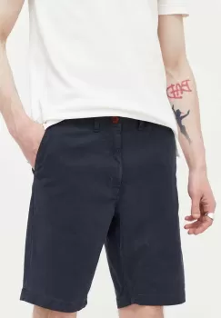 Superdry pantaloni scurti barbati, culoarea albastru marin imagine
