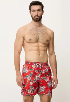 Superdry pantaloni scurti de baie culoarea rosu, M3010242A-VOD imagine
