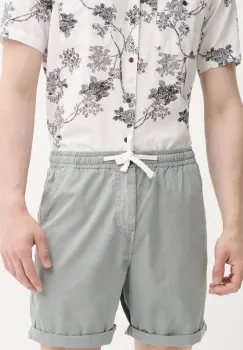 Superdry pantaloni scurti din bumbac barbati, culoarea gri, M7110479A-05Q imagine