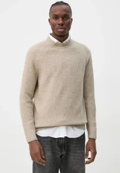 Superdry pulover barbati, culoarea bej, M6110634A-2WI imagine