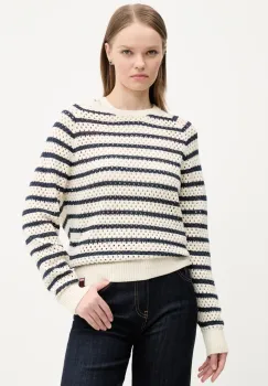 Superdry pulover de bumbac femei, culoarea bej, calduros, W6110620A-E1P imagine