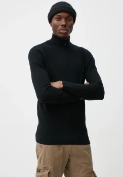 Superdry pulover de lana barbati, culoarea negru, M6110616A-02A imagine