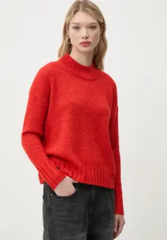 Superdry pulover din amestec de lana femei, culoarea portocaliu, light, cu turtleneck, W6110551A-1KC imagine