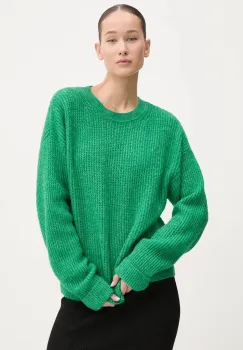 Superdry pulover din amestec de lana femei, culoarea verde, W6110579A-B7O imagine