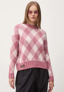 Superdry pulover femei, culoarea roz, W6110574A-2YX imagine