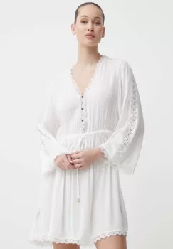 Superdry rochie culoarea alb, mini, evazati imagine