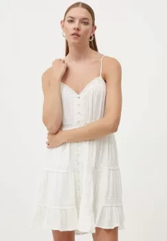 Superdry rochie culoarea alb, mini, evazati imagine