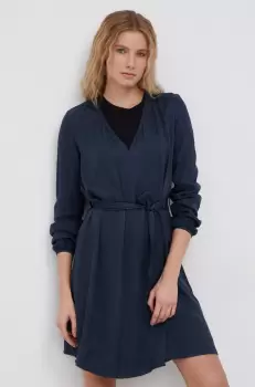 Superdry Rochie culoarea albastru marin, mini, evazata imagine