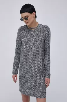 Superdry Rochie culoarea negru, mini, model drept imagine