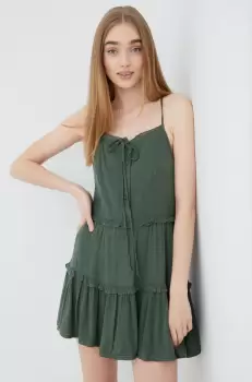 Superdry rochie culoarea verde, mini, evazati imagine