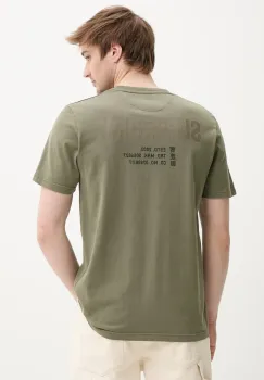 Superdry tricou din bumbac barbati, culoarea verde, cu imprimeu, M1012116A-2LX imagine