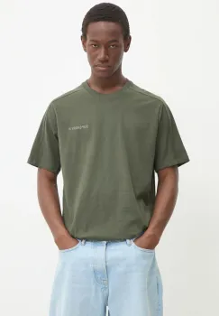 Superdry tricou din bumbac barbati, culoarea verde, neted, M1012083A-1IP imagine