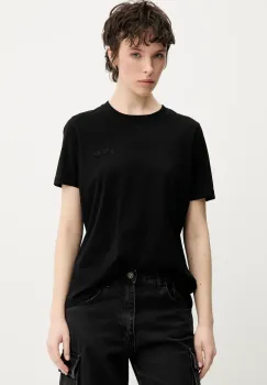 Superdry tricou din bumbac femei, culoarea negru, W1011644A-02A imagine
