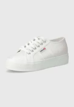 Superga tenisi 2740 PLATFORM LAME femei, culoarea roz, S6128SW imagine
