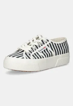 Superga tenisi STRIPES PRINT culoarea bleumarin, S2136YW imagine