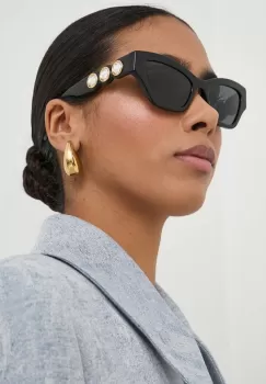 Swarovski ochelari de soare IMBER femei, culoarea negru imagine