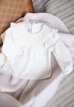 Tartine et Chocolat bluza bebe culoarea bej, neted, TZ10001 imagine