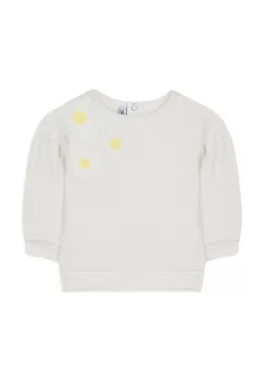 Tartine et Chocolat hanorac de bumbac pentru bebelusi culoarea bej, cu imprimeu imagine