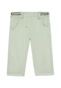 Tartine et Chocolat pantaloni bebe culoarea verde, neted imagine