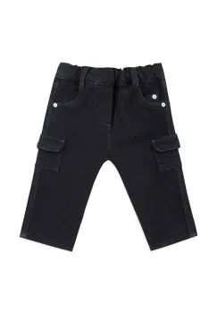 Tartine et Chocolat pantaloni copii culoarea albastru marin, neted, TZ22031 imagine