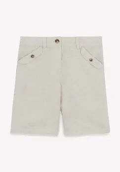Tartine et Chocolat pantaloni scurti de in pentru copii culoarea bej, CA26003 imagine