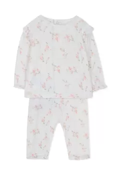 Tartine et Chocolat pijamale de bumbac pentru copii culoarea bej, modelator imagine