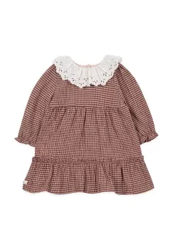 Tartine et Chocolat rochie bebe culoarea bordo, mini, evazati, TZ30091 imagine