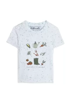 Tartine et Chocolat tricou bebe culoarea alb, cu imprimeu imagine