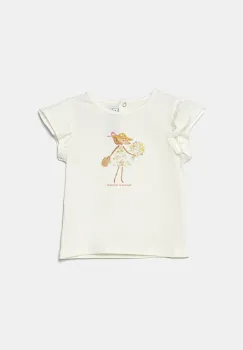 Tartine et Chocolat tricou bebe culoarea bej, CA10011 imagine