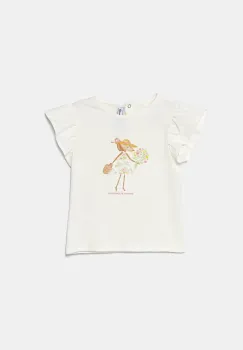 Tartine et Chocolat tricou bebe culoarea bej, CA10011 imagine