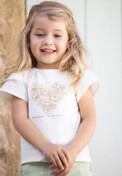 Tartine et Chocolat tricou copii culoarea bej imagine