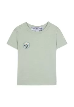 Tartine et Chocolat tricou de bumbac pentru copii culoarea verde, modelator imagine